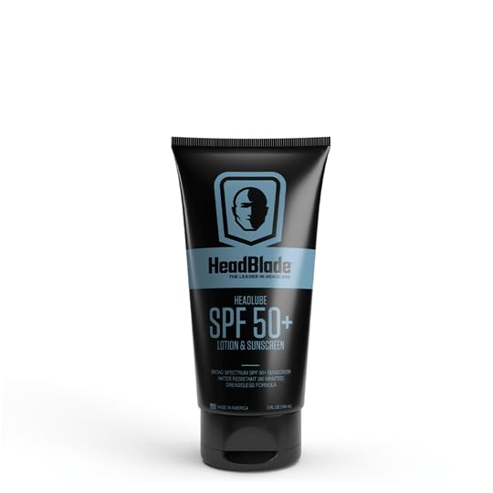 Headblade Headlube Spf 50 Men'S Lotion And Sunscreen - No Greasiness, Sweat Resistant, Formulated For Face, Body & Scalps - Wate