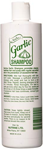 Nutrine Garlic Shampoo 16 oz. Unscented