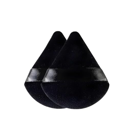 Mksl 2 Pcs Powder Puff Soft Face Makeup Sponge, Loose Powder Foundation Blending Sponges Set, Beauty Blender, Contouring, Wedge 