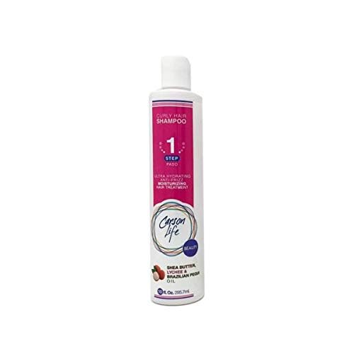 CARSON LIFE 4 Stage Hair Care System Kit For Curly Hair (Shampoo, Conditioner, Leave In Conditioner & Curly Hair Mask) - Paraben