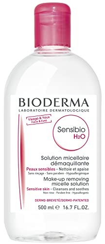 Bioderma Sensibio H2O Soothing Micellar Cleansing Water And Makeup Removing Solution For Sensitive Skin, Face And Eyes