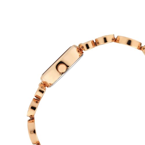 Titan Raga Quartz Analog Mother Of Pearl Dial Rose Gold Metal Strap For Women - Nt311Wm05