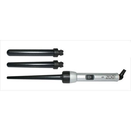 Zoe Professional 3-In-1 Hair Curler Advanced Titanium Technology Designer Curling Iron Wand