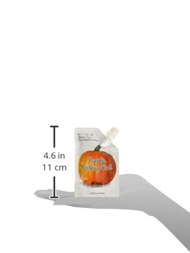 Primal Elements Face Mask, Clay Mud Facial Treatment, Multi-Use Package, 1.18 Oz - Pumpkin Soothing