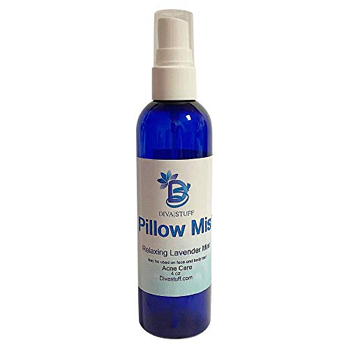 Pillow Mist (Lavender) - Promotes clear Skin & Protects from Acne-causing Funk, cleans Pillows, Pillowcases, Beddings, and Sheet