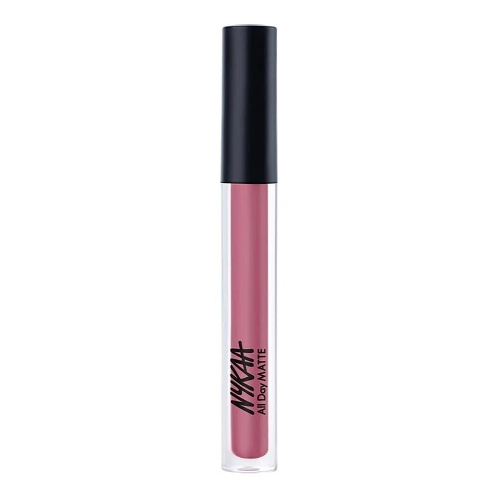 Nykaa All Day Matte Waterproof Transfer Proof 12H Liquid Lipstick, Gran Fan Mauve, 2.1 Ml