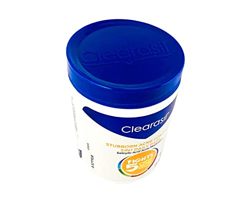 Clearasil Stubborn Acne Control 5in1 Daily Cleansing Pads, 90 ct. (Packaging may vary)