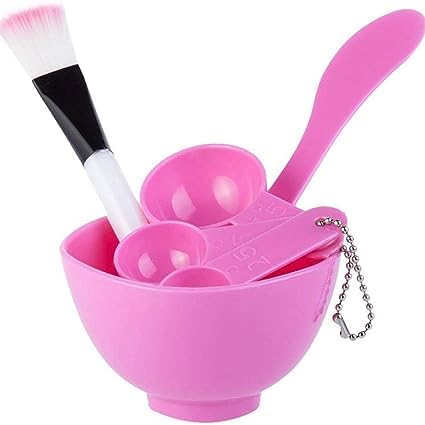 Banira Facial Care Make Up Bowl 6 Pcs Sets For Unisex, Bleach  Face Mask Mixing Tool With Spoon And Brush,Beauty Tools And Bowl