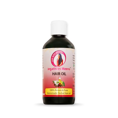 Jegathees Meena Homemade Ayurvedic Herbal Hair Oil For Thicker And Longer Hair - 200Ml