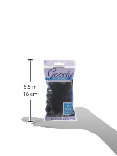 Goody Ouchless Womens Elastic Hair Tie - 70 Count, Black - 4Mm For Medium Hair- Hair Accessories For Women Perfect For Long Last