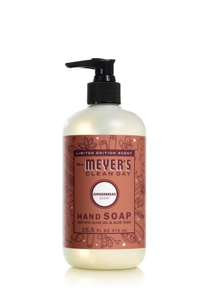 Mrs. Meyer 'S Clean Day Liquid Hand Soap, Gingerbread, 12.5 Fl Oz (Pack Of 6)