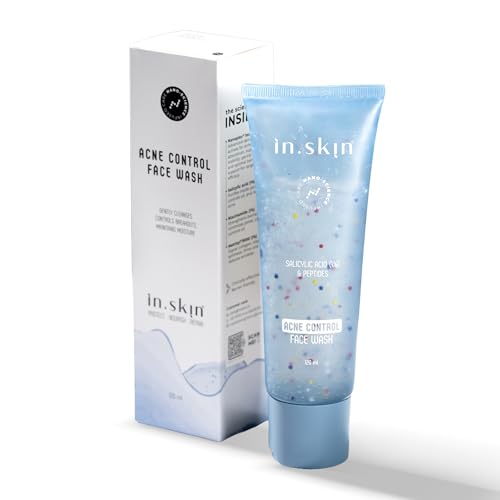 In.Skin Acne Control Face Wash With 1% Salicylic Acid, 1% Niacinamide & Matrixyl 3000 | Deep Pore Cleanser For Oily & Acne Prone