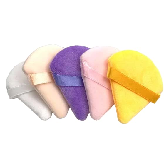 Shopcash 5 Pieces Powder Puff Soft Face Triangle Makeup Puff For Loose Powder Body Cosmetic Foundation Sponges Beauty Blender Ma