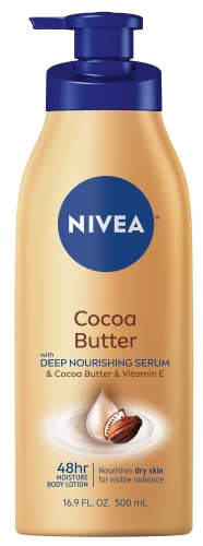 Nivea Cocoa Butter Body Lotion With Deep Nourishing Serum, 169 Fl Oz Pump Bottle
