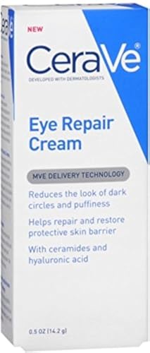 Cerave Eye Repair Cream | 2 Pack (0.5 Ounce Each) | Eye Cream For Dark Circles And Puffiness | Fragrance Free