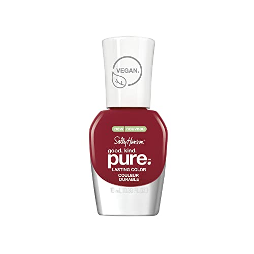 Sally Hansen - Good. Kind. Pure Vegan Nail Polish, Cherry Amore, Packaging May Vary