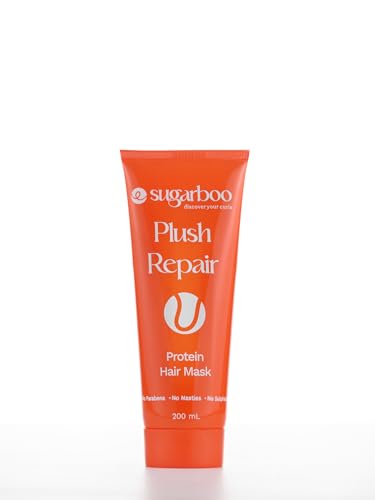 Sugarboo Curls Plush Repair Protein Hair Mask | Deep Conditioning Treatment | Vegan & SulfateFree | 200Ml