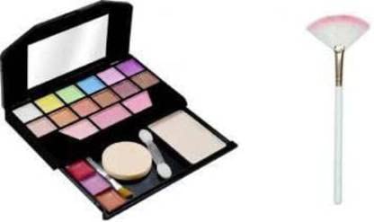 Datnasayad Fan Brush For Face Makeup Highlighter & 5024 Makeup Kit (2 Items In The Set)