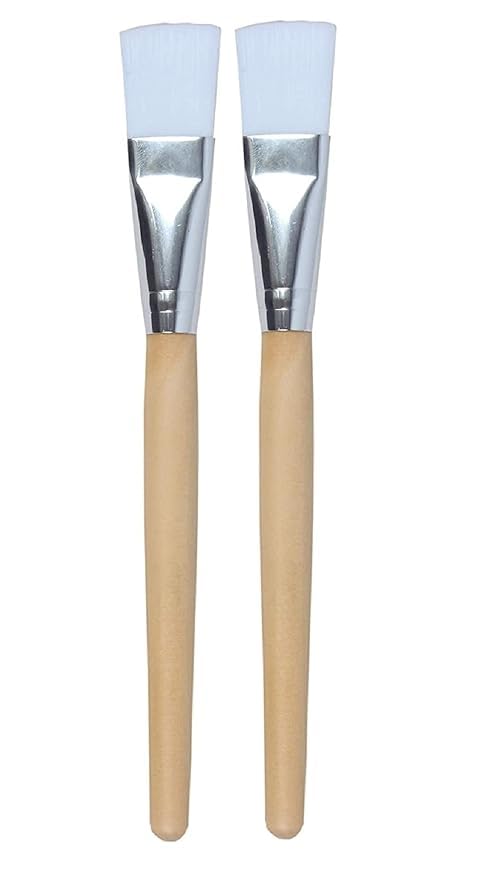 Mksl  Face Mask And Bleach Apply Brush For Women/Bleach Brush With Less Absorbent Bristles Long Lasting Flat Face Pack Brush | 2
