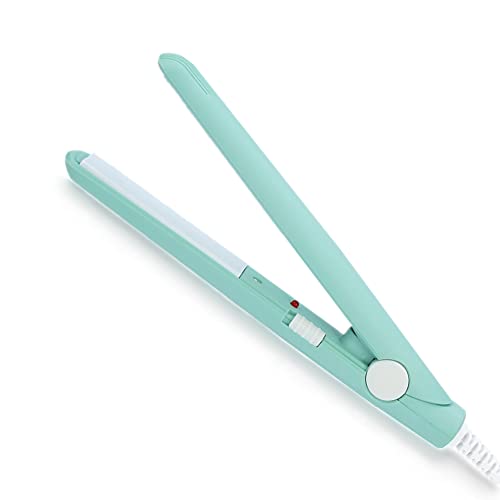 Mini Hair Straightener, 2 in 1 Mini Ceramic Tourmaline Flat Iron for Short Hair Pixie Cut Hair Touch Control, AntiFrizz (4 Colo