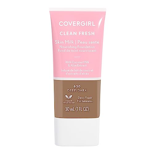 Covergirl, Clean Fresh Skin Milk Foundation, Deep/Dark, 1 Count
