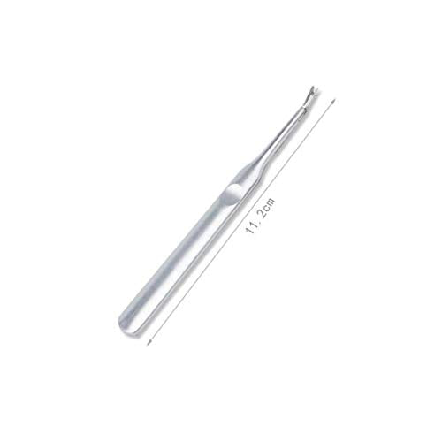 Kddom 2 Pcs Stainless Steel Cuticle Pusher Remover Dead Skin Fork Trimmer Professional Cuticle Trimmer