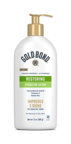 Gold Bond Restoring Hydrating Lotion, 13 oz., With Ceramides & CoQ10, Green Tea, & Vitamin C