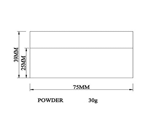 30Ml 1Oz Empty Refillable Portable Environmental Bamboo Diy Make Up Loose Powder Jar Container Case With Sponge Powder Puff And
