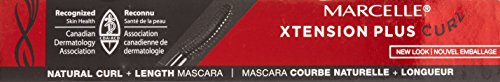Marcelle Xtension Plus curl Mascara, Black, curling, Lengthening, Eye-Wided Look, Fragrance-Free, Hypoallergenic, cruelty-Free,