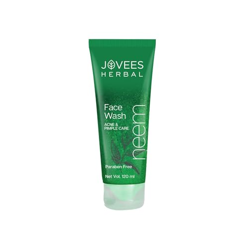 Jovees Herbal Neem Face Wash For Clear Skin With Neem & Tea Tree Ext | Gentle For Oily & AcneProne Skin | Controls Oil, Pimples