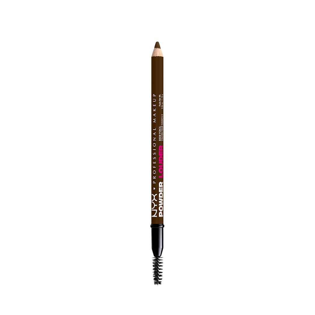 NYX PROFESSIONAL MAKEUP Brow Powder Louder Eyebrow Pencil, Brow Pencil with Buildable Volume For Up To 12HR Wear, Vegan Formula 