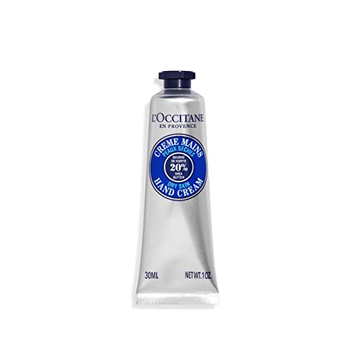 Loccitane Shea Butter Hand Cream 1 Oz: Nourishes Very Dry Hands, Protects Skin, With 20% Organic Shea Butter, Vegan, 1 Sold Ever