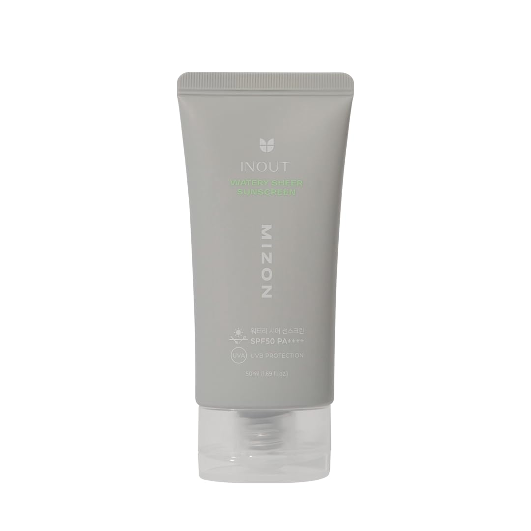 Mizon Inout Watery Sheer Sunscreen SPF50 PA++++ Ultra Moisturising  24Hour Sun Protection  Suitable for Acne/Sensitive Skin 