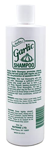Nutrine Garlic Shampoo Unscented 16 Ounce (473ml) (Pack of 6)