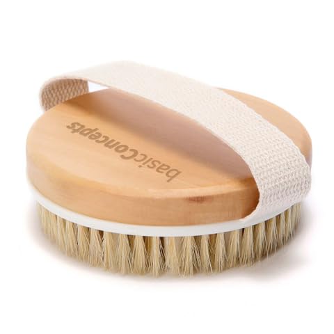 Dry Body Brush (1 Pack) - Reduce Cellulite, Dry Brush For Cellulite And Lymphatic Drainage, Exfoliating Brush With Soft Massage