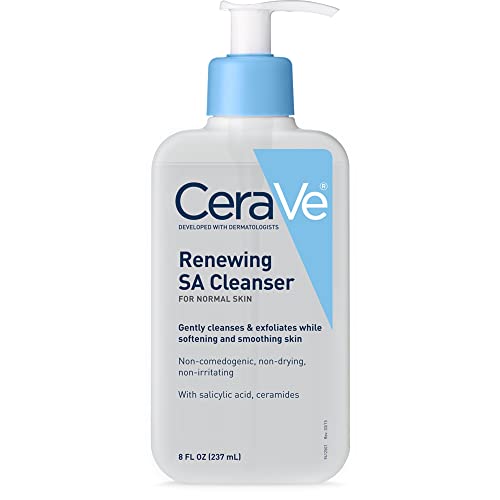 Cerave Sa Cleanser | Salicylic Acid Cleanser With Hyaluronic Acid, Niacinamide & Ceramides| Bha Exfoliant For Face | Fragrance F