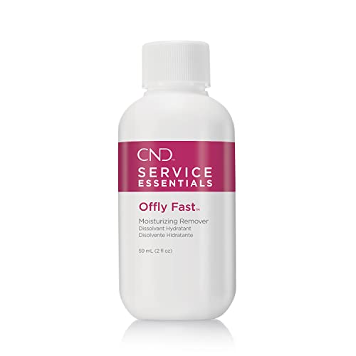 CND Offly Fast Moisturizing Remover with Macadamia & Vitamin E Oils, 2.0 Fl Oz - Safely Removes CND Shellac & Vinylux Polish, Clear