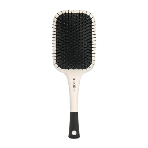 Ikonic Artistic Paddle Hair Brush  White & Black