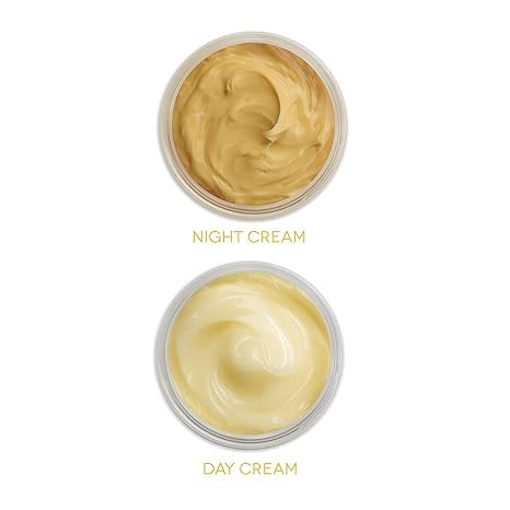 Earth To Skin Honey Manuka Mini Duo Set Day Gel Cream (0.5 Fl Oz) and Night Cream (0.5 Fl Oz) with Hyaluronic Acid & Vitamin E,