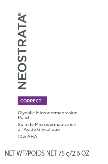 NEOSTRATA Glycolic Microdermabrasion Face Polish Skin Resurfacing Treatment For All Skin Types, 2.6 oz.