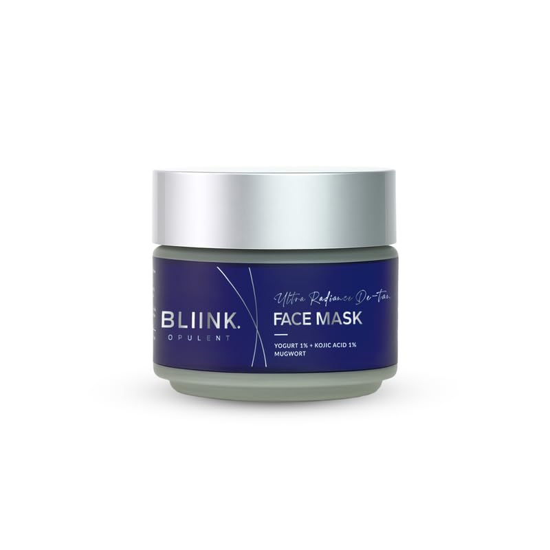Bliink. Opulent Ultra Radiance DeTan Face Mask For Pigmentation & Dark Spots (100Gm) | Kojic Acid For Tan Removal, Acne & Oily 