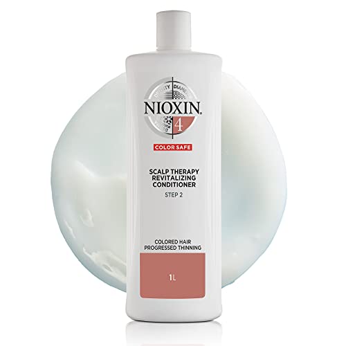 Nioxin System 4 Scalp Therapy Conditioner With Peppermint Oil, Treats Dry Scalp, Provides Moisture Control & Balance, For Color
