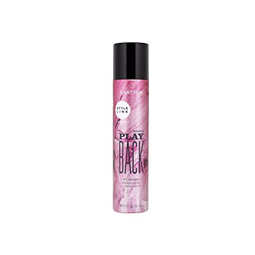 Matrix Style Link Mineral Play Back Dry Shampoo | Absorbs Oils And Refreshes Hair | For Oily Hair | 3.4 Oz.