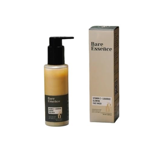Bare Essence Citrus Glow Face Wash With Vitamin C & Liquorice | Deep Cleansing Brightening Cleanser For Radiant Even Tone Skin |