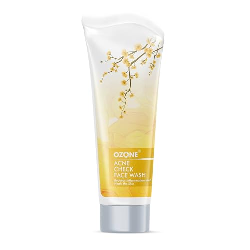 Ozone Acne Check Face Wash For Acne-Prone & Oily Skin, 100 G - Reduces Excess Oil, Combats Acne & Exfoliates Skin Gently. Enrich