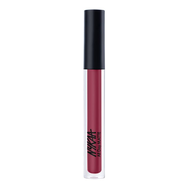 Nykaa All Day Matte Waterproof, Transfer Proof, Mask Proof, 12H Liquid Lipstick  Girl Gang
