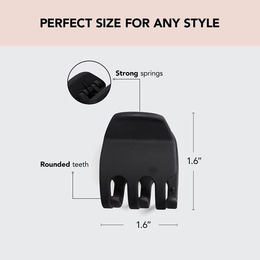 Kitsch Medium Claw Clips - Medium Hair Clips for Women | Stylish Hair Claw Clips for Thick Hair & Thin Hair | Cute Medium Hair C