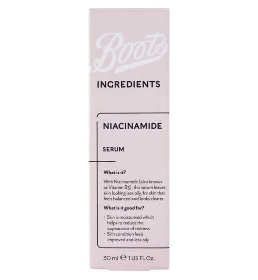 Boots Ingredients Niacinamide Serum 1.0 Oz