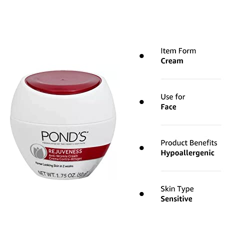 Ponds Rejuveness Anti-Wrinkle Cream 1.75 Oz., 2 Pack