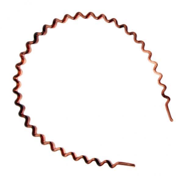 Bnf 2xZig Zag Hair Band Toothed Wave Headband Women Men Girls Hair Accessory Coffee